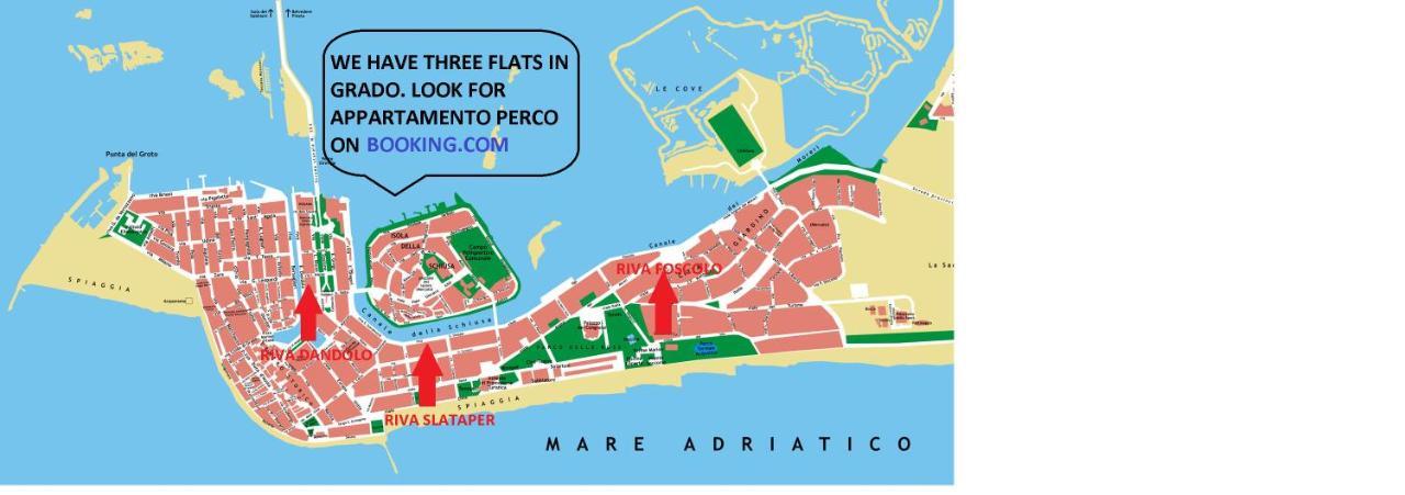 Appartamento Perco Riva Foscolo Grado Esterno foto